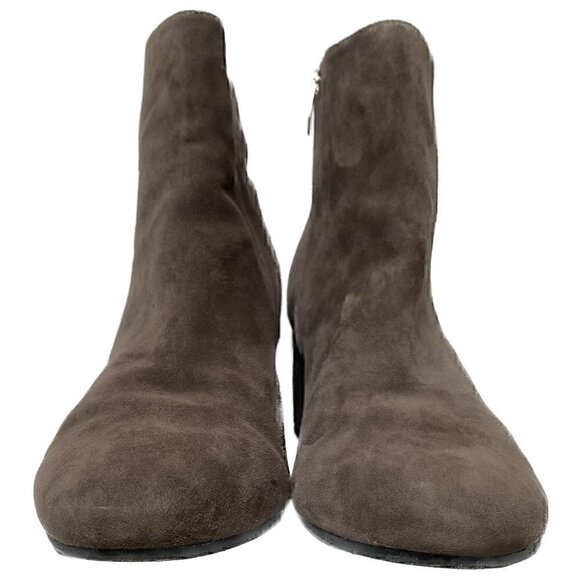 Marc Fisher Tan Suede Side Zip Ankle Booties Size 10 - Picture 4 of 8